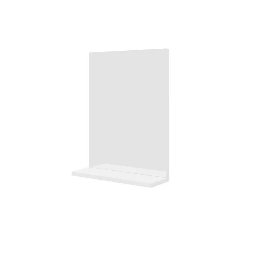 Savini Due PERLA 40 alsószekrény + mosdó 43x23,5cm + tükör polcos 36,5x48cm, fehér