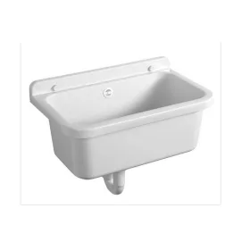   Aqualine-Sapho Fali kiöntő szifonnal, 55x34cm, PVC fehér (PI5055)