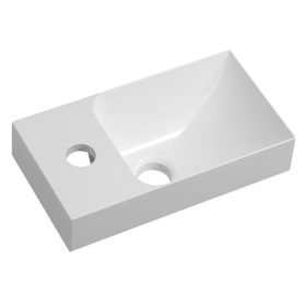   Sapho SMALL PICCOLINO öntöttmárvány mosdó, balos, 30,8x17cm (PK300)