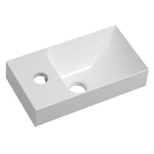 Sapho SMALL PICCOLINO öntöttmárvány mosdó, balos, 30,8x17cm (PK300)