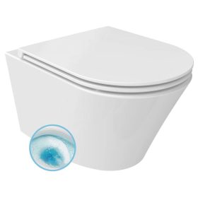   Sapho PACO RIMLESS VORTEX fali WC, ülőke nélkül, 36x53cm, fehér