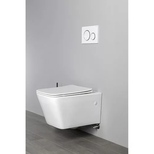 Sapho PORTO RIMLESS fali WC, bidézuhannyal, csapteleppel, 36x52cm, ülőke nélkül