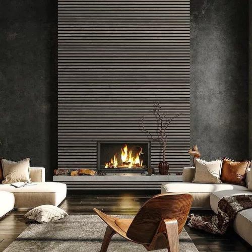 QWALLZ akusztikus falpanel PREMIUM Szürke Tölgy 60x300cm