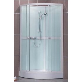   Roth Project Line SIMPLE 900 komplett íves zuhanykabin hátfallal zuhanytálcával csapteleppel 900x900x2050