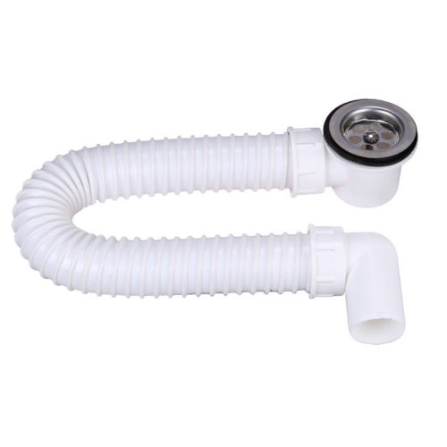 TEXO zuhanytálca szifon flexibilis csővel - O 5/4" x 0,5 m x O 40 mm