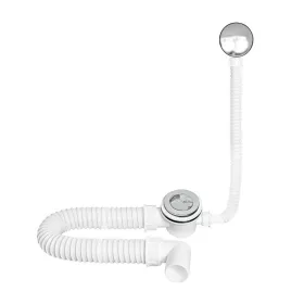   TEXO KLIKK- KLAKK króm - sr. kád le- és túlfolyó flexibilis csővel - O 5/4" x 0,5 m x O 40 mm