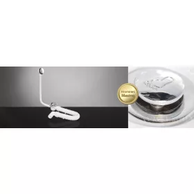   TEXO KLIKK- KLAKK króm - sr. kád le- és túlfolyó flexibilis csővel - O 5/4" x 0,5 m x O 40 mm