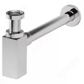   Ferro QUADRO szögletes búraszifon G5/4”x32 mm, króm S280
