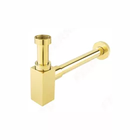   Ferro QUADRO szögletes búraszifon G5/4”x32 mm, gold fényes arany S280G