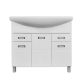 Viva Style SZQUARE 85 lábon álló fürdőszobabútor Sanovit Zenon 6085 porcelán mosdókagylóval 85cm