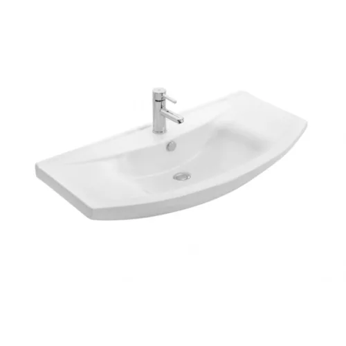Viva Style SZQUARE 85 lábon álló fürdőszobabútor Sanovit Zenon 6085 porcelán mosdókagylóval 85cm