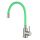 Zegor álló mosogató csaptelep INOX zöld flexibilis kifolyócsővel SAP4-F090GN