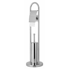   Sapho/Aqualine SAMBA álló WC-kefe és WC-papír tartó, króm (SB131)