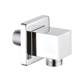   Invena Sarokcsatlakozó zuhanycsőhöz, szögletes, 1/2" , króm