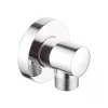 Invena Sarokcsatlakozó zuhanycsőhöz, kerek, 1/2" , króm