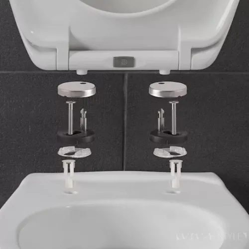 CeraStyle IBIZA / HERA WC ülőke MATT SZÜRKE - duroplast - lecsapódásgátlós - könnyen levehető