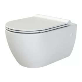   CeraStyle CITY SLIM WC ülőke - MATT FEHÉR - duroplast - lecsapódásgátlós - könnyen levehető