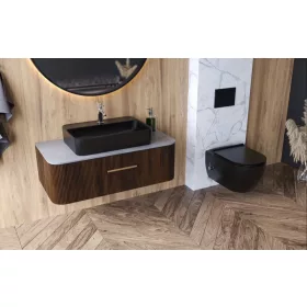   CeraStyle CITY SLIM WC ülőke - MATT ANTRACIT - fekete - duroplast -lecsapódásgátlós -klikk rendszerű