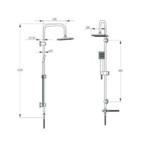 Joko állíthatós zuhanyszett  Easy Deante Nee 051K