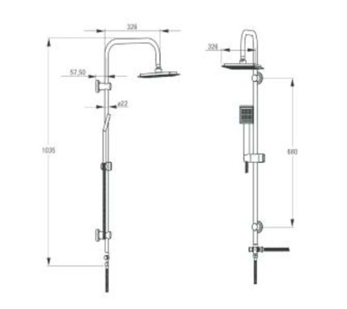 Joko állíthatós zuhanyszett  Easy Deante Nee 051K