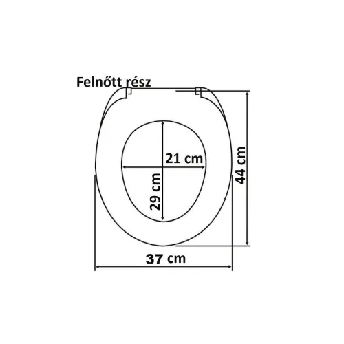 WC ülőke PINGVINES gyermek és felnőtt, duroplast műanyag, SoftClose - KIÁRUSÍTÁS