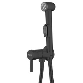   Aqualine falba süllyesztett csaptelep bidézuhannyal, matt fekete SK302B