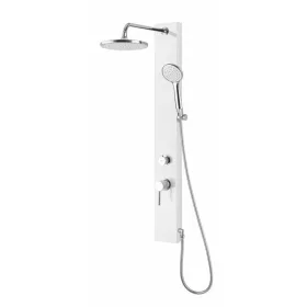   Sapho/Aqualine FIGA zuhanypanel csapteleppel, 125x1050mm, PVC/fehér (SL230)
