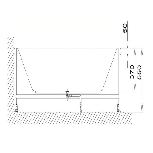 Sanica Toreno fürdőkád 180x80cm