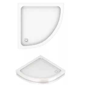   Sanica Orbit zuhanytálca íves 90x90/17cm lábbal előlappal, szifon nélkül