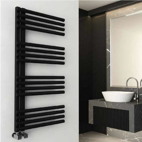 Sanica Edu design fürdőszoba radiátor fekete 500x1100 DZY1EDUSY50001100
