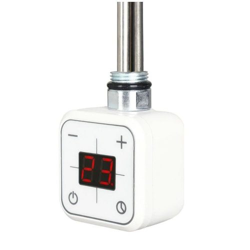 Sanica Fűtőpatron 900W digitális termosztátos FEHÉR, törölközőszárító radiátorba