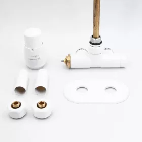   AREZZO design SPEARPEX/UNICO radiátor szelep fehér, bal AR-SPEARPEX-W-L