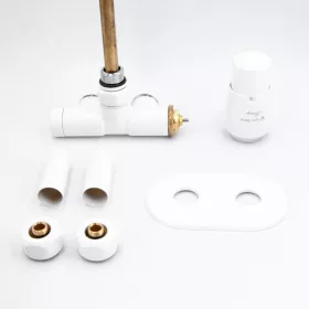   AREZZO design SPEARPEX/UNICO radiátor szelep fehér, jobb AR-SPEARPEX-W-R