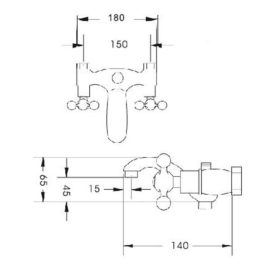   Diplon kádcsaptelep nosztalgia zuhanyszettel csillagfogantyús ST03161