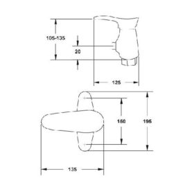 Diplon Zuhanycsaptelep alsó kifolyású ST0323