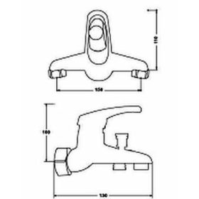 Diplon Kádcsaptelep zuhanyszettel ST0341