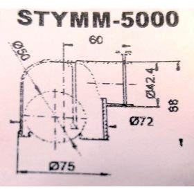 Dupla bűzzár golyós padlószifon d40 csővel