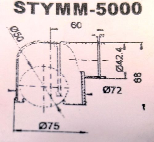 Dupla bűzzár golyós padlószifon d40 csővel