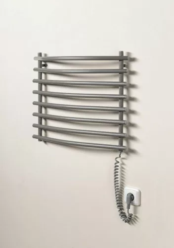 Sapho/Aqualine SUCH elektromos törölközőszárító radiátor ezüst 570x465mm 72W