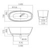 Strohm-Teka Alaior öntött márvány kád T5511002160