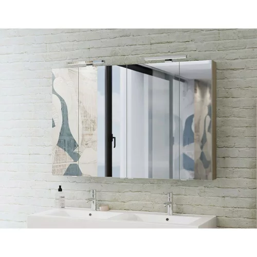 Tboss MIRROR BOX RECTA 120 tükrös felsőszekrény, LED lámpával (2 db 30cm)