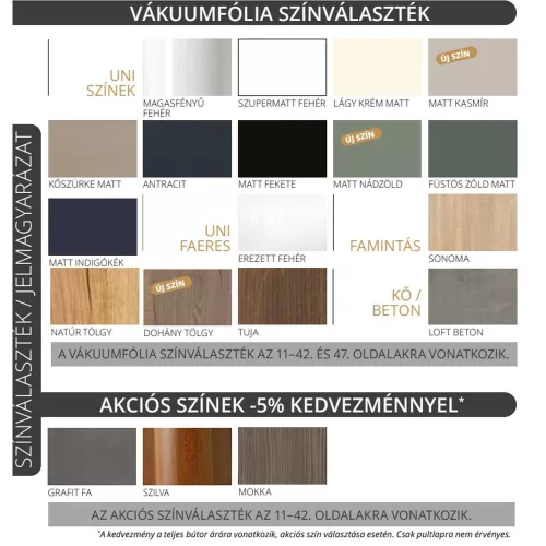 Tboss MIRROR BOX RECTA 120 tükrös felsőszekrény, LED lámpával (2 db 30cm)
