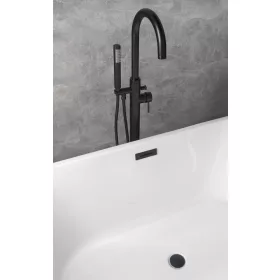   Aqualine klik-klak kádlefolyó matt fekete TF9005B Duoro kádhoz