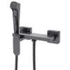 Sapho/Aqualine bidézuhany keverő csapteleppel, gun metal