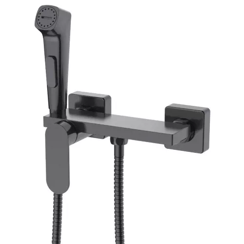 Sapho/Aqualine bidézuhany keverő csapteleppel, gun metal