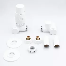   AREZZO design VARIOPEX/INTEGRA radiátor szelep fehér, bal AR-VARIOPEX-W-L