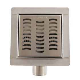   Ermetiq Rozsdamentes padlóösszefolyó kettős bűzzáral WAVES 120x120/40-50