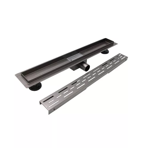 Ermetiq Zuhanyfolyóka 700x70mm rozsdamentes a test és rács Clasic SZÜRKE