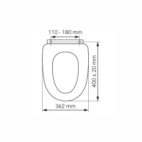   Ferro soft close koptatott fehér wc ülőke, MDF WC/SOFTLYRA