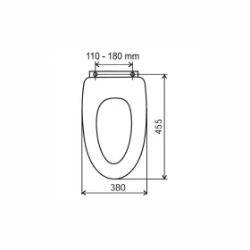   Ferro soft close fehér wc ülőke easy click, MDF WC/SOFTMDF